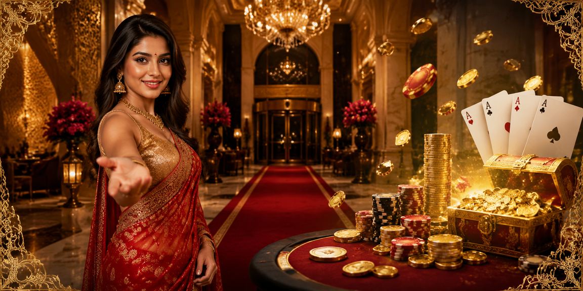 Players enjoying Teen Patti game in India, dressed in traditional attire